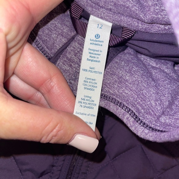 Lululemon Fluff Off Vest. Deep Zinfandel. Size 12. - Picture 9 of 12